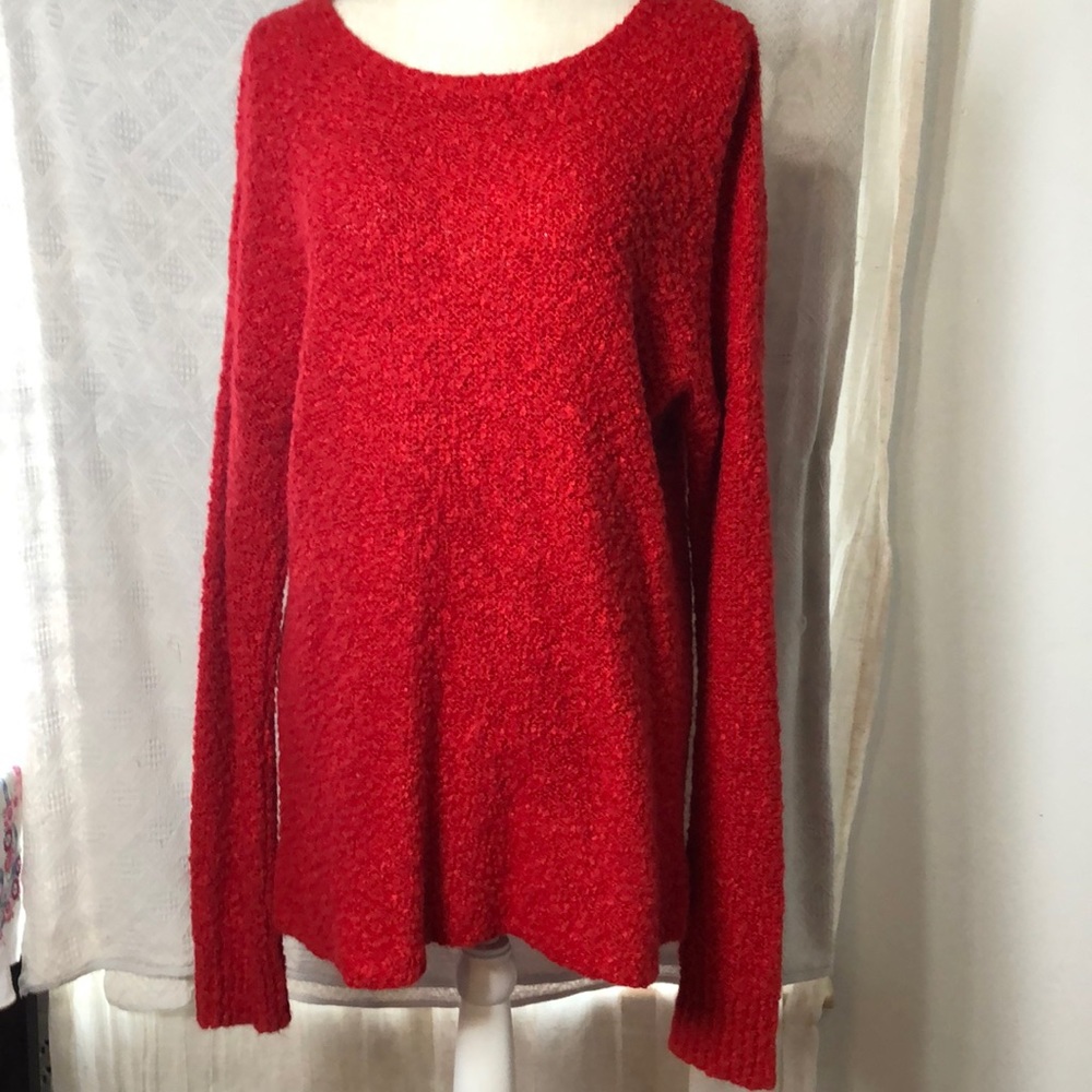 Falls creek slouchy red sweater